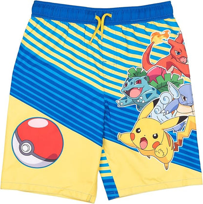 Childrens Pokemon Board Shorts Swim Trunks